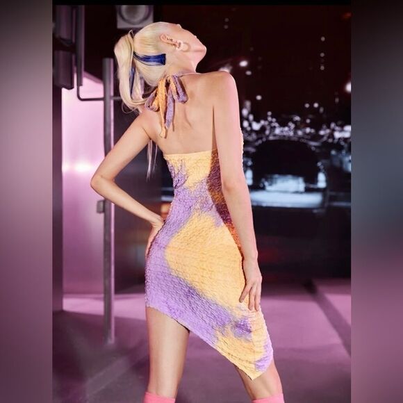 Women’s Designer Style Asymmetrical Dress - Picture 3 of 8